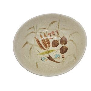 RED WING Pottery Vintage Hand Painted RANDOM HARVEST Small 6.5" Dessert Bowls